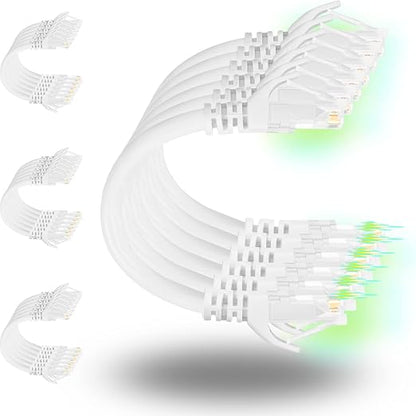 Rapink Patch Cables Cat6 2ft, Ethernet Patch Cable 10G Support, Cat 6 Patch by Rapink