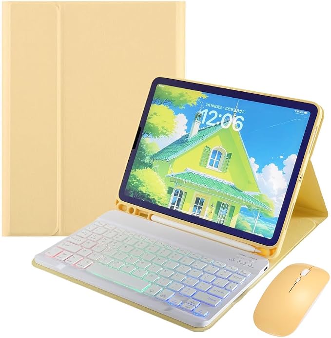 Rainbow Backlit Keyboard Case for iPad Pro 11 inch 2024 by Unknown
