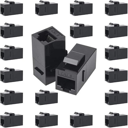 20 Pack RJ45 Coupler, Ethernet RJ45 Keystone Jack Cat6 Coupler Female to Female - Image 6