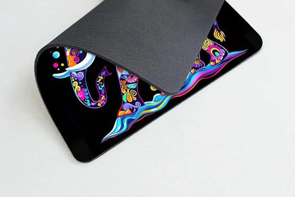 Square Mouse Pad Decorative Patterned Elephant-1, Gaming Mouse Pads - Image 3