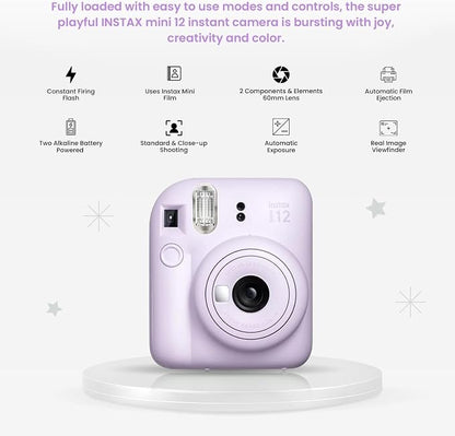 Fujifilm Instant Mini 12 Camera + Accessory Bundle & Compatible Custom Case + - Image 4