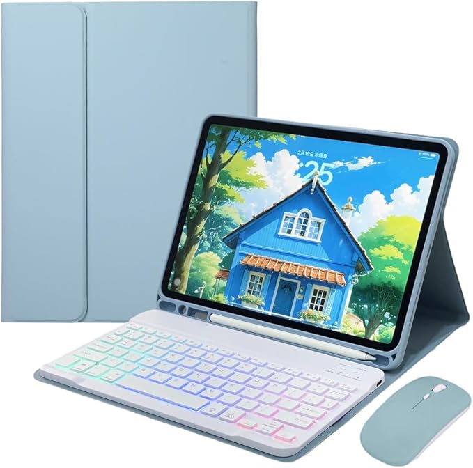 Rainbow Backlit Keyboard Case for iPad Pro 13 inch 2024 by Unknown