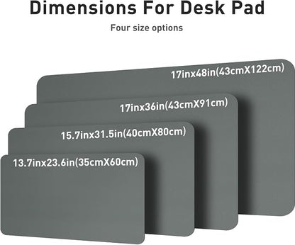 Aothia Leather Desk Protector, Mouse Mat, Non-Slip PU Leather Blotter, Laptop - Image 7