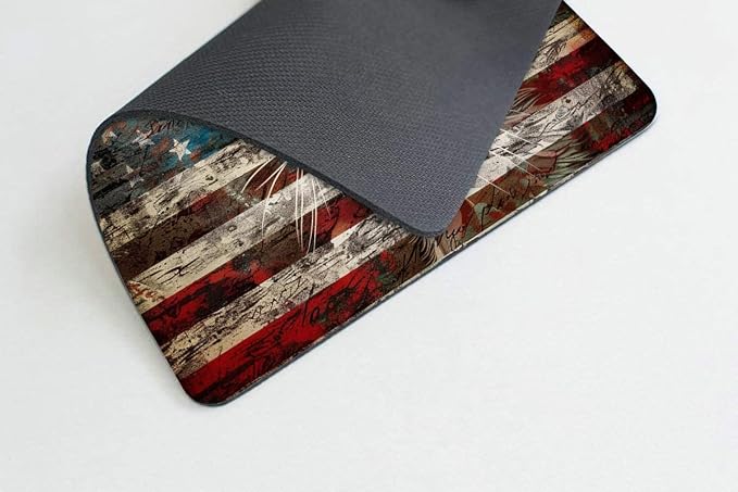 Square Mouse Pad Colorful Cat and National Flag-3, Gaming Mouse Pads - Image 4