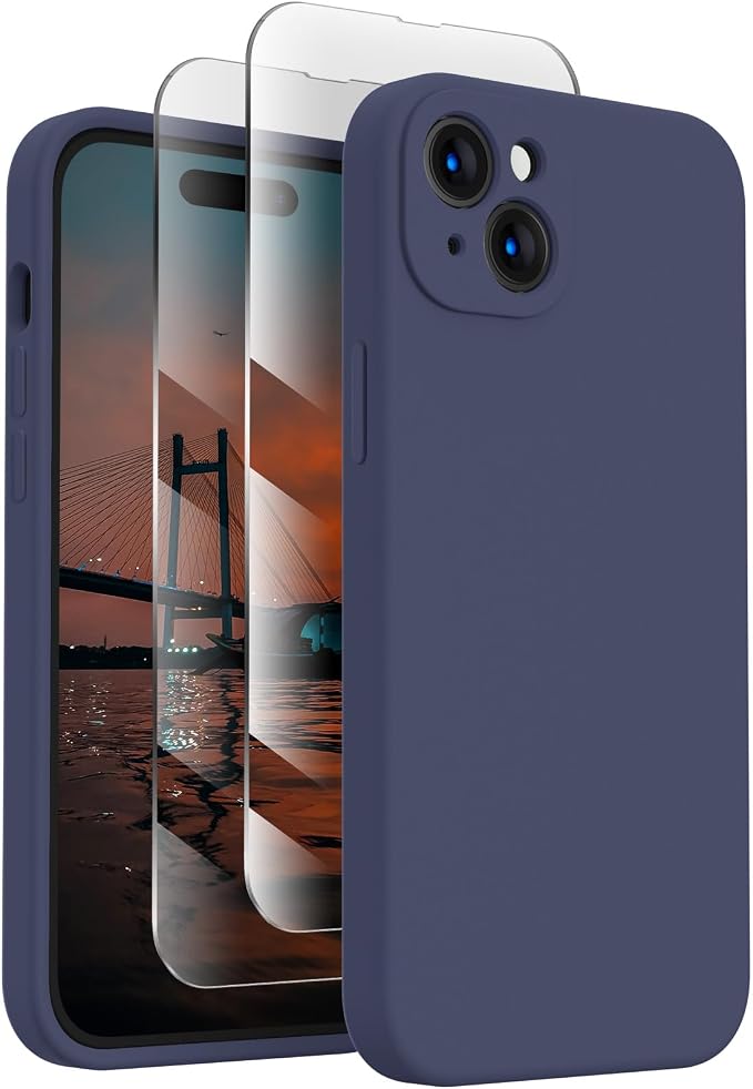 FireNova Designed for iPhone 15 Plus Case, Silicone Case with, Soft by FireNova