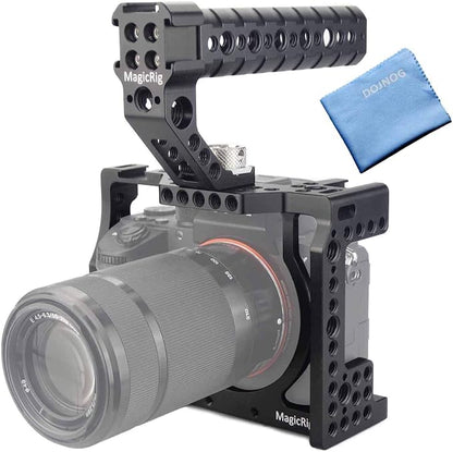 A7iii / A7riii Full Camera Cage Rig and ARRI Locating Top Handle, by MAGICRIG