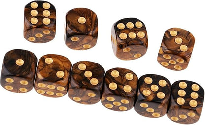 20PCS Polyhedral D6 Dice 16mm Acrylic 6 Sided Dice Game Dice - Image 6