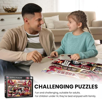 MasterPieces - 1000 Piece Jigsaw Puzzle, NFL San Francisco 49ers, Fun - Image 4