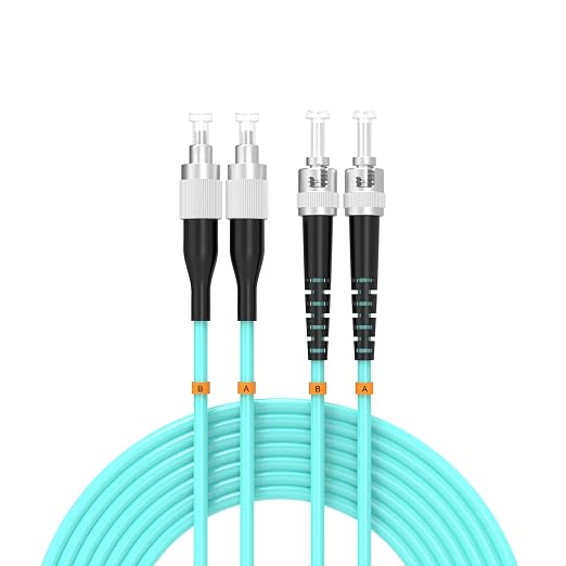 OM3 FC/UPC to ST/UPC Fiber Patch Cable 75Meters 246ft 10BG Multimode Duplex by Buacoz