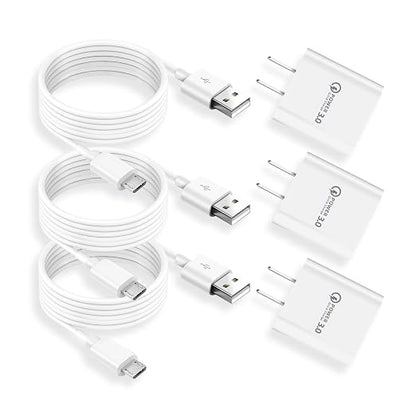 3 Pack 10ft QC3.0 Quick Charger by Unknown