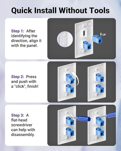 VCE CAT6 RJ45 Keystone Couplers - Image 7