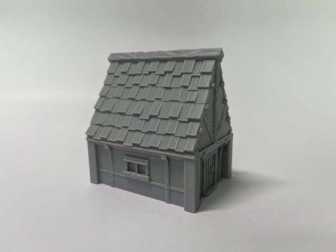 Paintable Tabletop Miniature Little Town Building Terrains Compatible - 18mm - Image 5