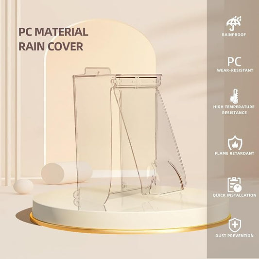 Clear Flip Cap Door Keypad Waterproof Cover, Doorbell Rain Cover Weatherproof - Image 2