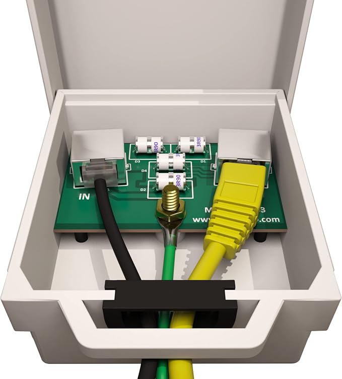 Tupavco Outdoor Ethernet Surge Protector PoE+ Gigabit - Image 3