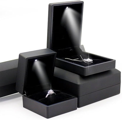 iSuperb® Pendant Box Black Jewelry Case Organizer - Image 7