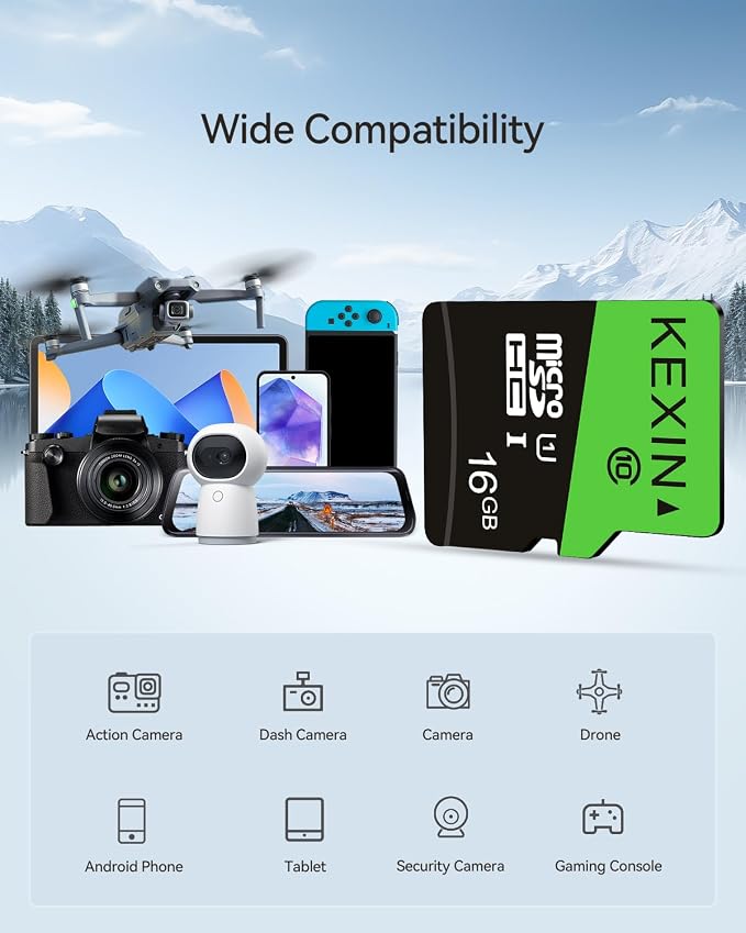 KEXIN 16GB Micro SD Card 3 Pack - Image 2