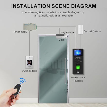 Complete Biometric Fingerprint Security Access Control System Kit, RFID T9 - Image 3