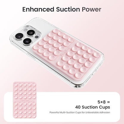 Klearlook 4Pack Silicone Suction Cup Phone Case Mount Double Sided, Sticky - Image 3