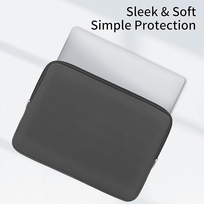 RAINYEAR 15.6 Inch Laptop Sleeve Protective Case Soft Lining Zipper Cover - Image 2