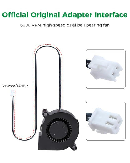 Creality Official K2 Pro/K2 Plus Mainboard Cooling Fan, 5015 Blower Fan 24V - Image 3