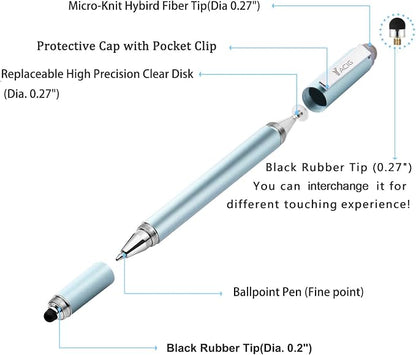 Capacitive Stylus Pen, 4-in-1 High Sensitivity and Precision Touch Screen - Image 3