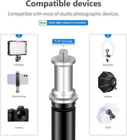 Neewer 75"/6 Feet/190CM Photography Light Stands - Image 5