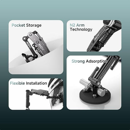 MOVMAX Blade Arm for DJI Pocket 3, Insta 360, and GoPro Hero 12 Cameras - Image 6