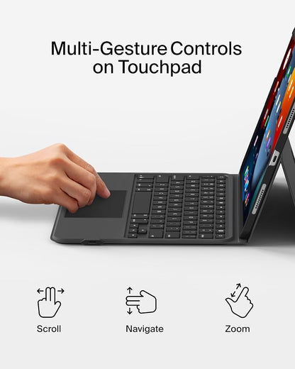Belkin Everyday Keyboard Case w/Cradle, Backlit Bluetooth Keyboard, Magnetic - Image 4