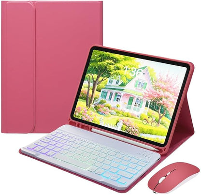 Rainbow Backlit Keyboard Case for iPad 9th / 8th / 7th Generation 10.2"/iPad by Unknown