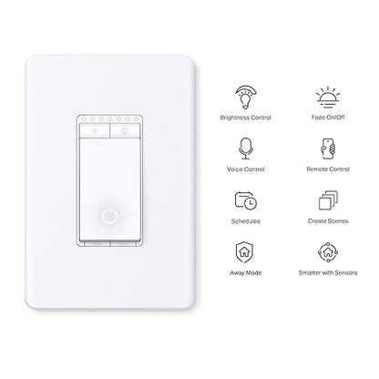 TP-Link Tapo Smart Dimmer Switch, Single Pole, Neutral Wire Required, 2.4GHz - Image 2