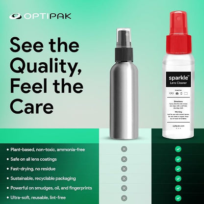 Sparkle Anti-Reflective Lens Cleaner Spray kit | 1oz Glasses Cleaner Spray + - Image 5