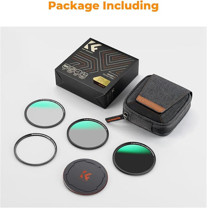 K&F CONCEPT 95mm Magnetic CPL+ND8+ND64+Magnetic Basic Ring+Lens Cap Camera Lens - Image 7