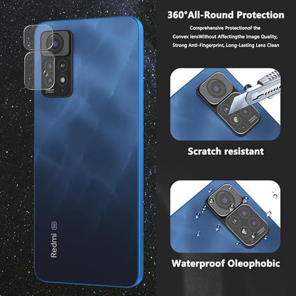 3+2 Pack Tempered Glass for Xiaomi Redmi Note 11 Pro 5G/4G Screen Protector - Image 5