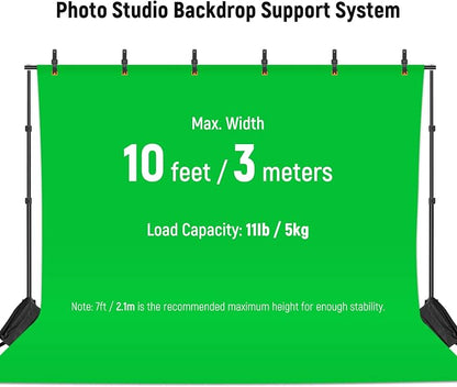 Neewer Photo Studio Backdrop Support System, 10ft/3m Wide 6.6ft/2m High - Image 3
