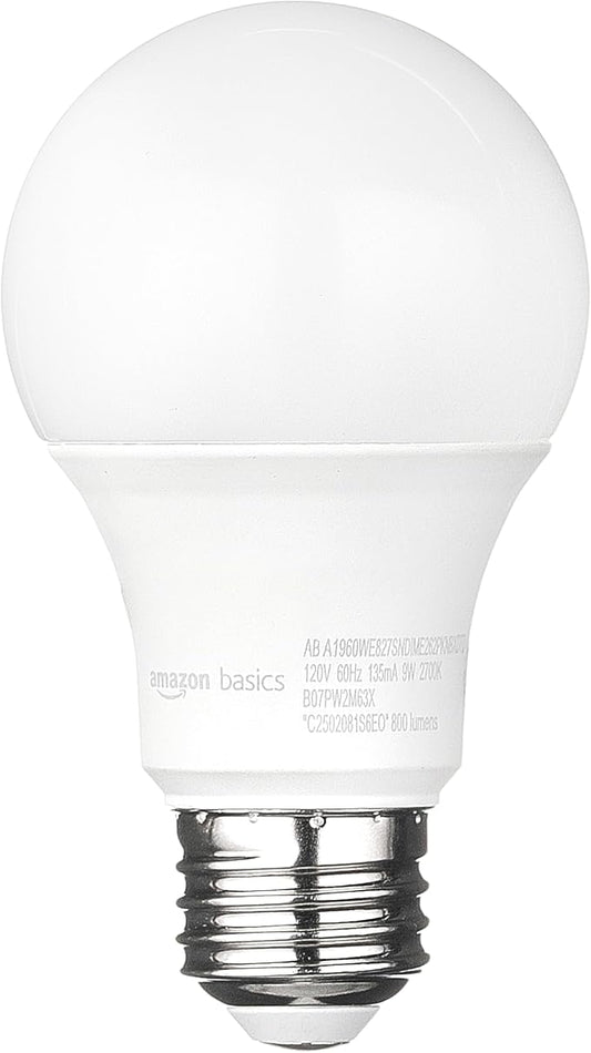 Amazon Basics A19 Dusk to Dawn Sensor LED Light Bulb, 60W Equivalent, 9W Energy - Image 2
