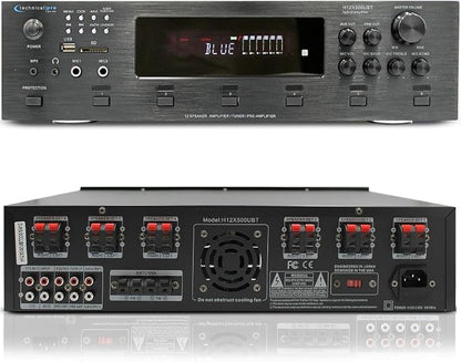 Vaiyer Home Theater System Kit, 6-Channel 6000 Watts Bluetooth Amplifier - Image 7