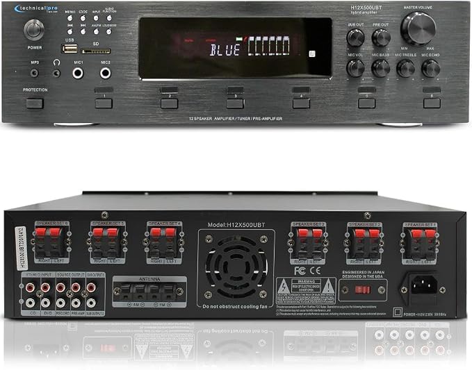 Vaiyer Home Audio System Kit, 6-Channel 6000 Watts Amplifier - Image 6