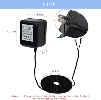 24V 500mA Video Doorbell Power Adapter Compatible - Image 5