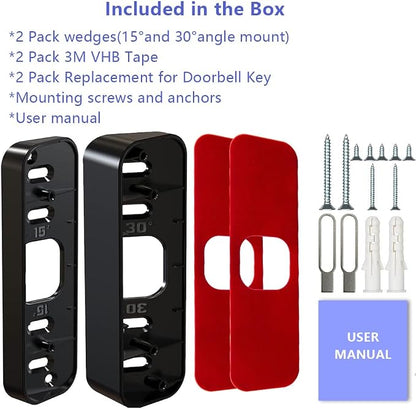 All-New Blink Doorbell Corner Mount, No-Drill Mounting Bracket Adjustable Angle - Image 7