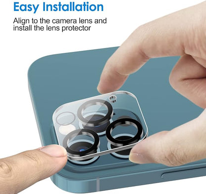JETech Camera Lens Protector for iPhone 12 Pro 6.1-Inch, 9H Tempered Glass - Image 4