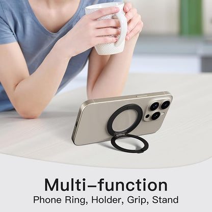COOLQO Upgraded Magnetic Phone Ring Holder Stand, Super Magnet Cell Phone Grip - Image 8