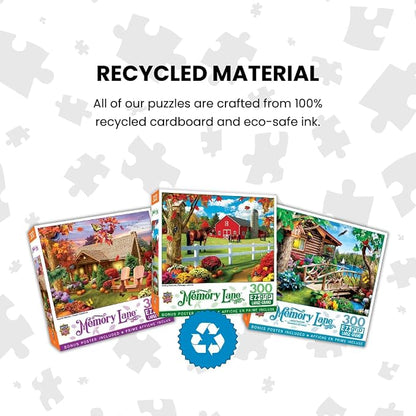 MasterPieces - 300 Piece Jigsaw Puzzle, Large EZ Grip Shapes, Rolling Pastures - Image 6