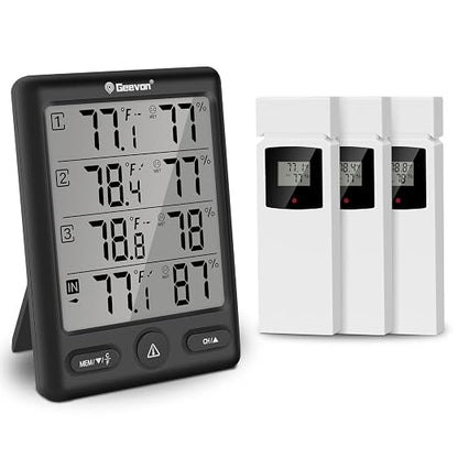 Geevon Indoor Outdoor Thermometer Wireless by GEEVON