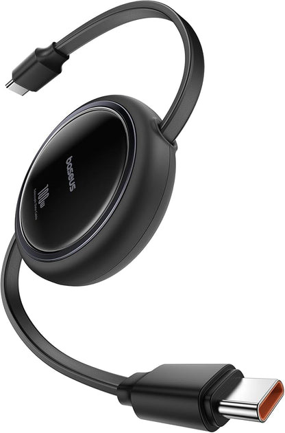 Baseus USB C to USB C Cable, 100W Retractable USB C 5A Fast Charging Cable by Baseus