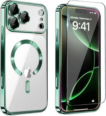 Magnetic Glossy Case for iPhone 17 Pro Max, iPhone 17 ProMax Phone Case Slim by Unknown