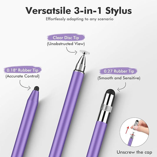 MEKO 3 in 1 Stylus Pens for Touch Screens, High Sensitivity & Precision - Image 2