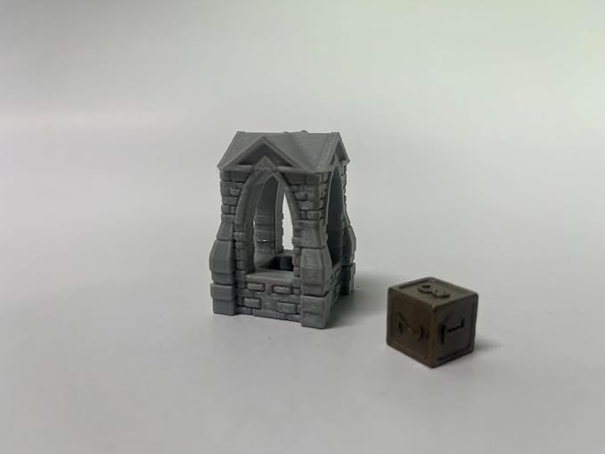 Paintable Tabletop Miniature Little Town Building Terrains Compatible - 18mm - Image 7