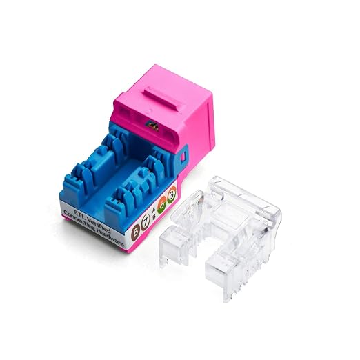 trueCABLE Cat5e Keystone Jack, Unshielded, 90 Degree Punch-Down, PoE++ 100W - Image 2