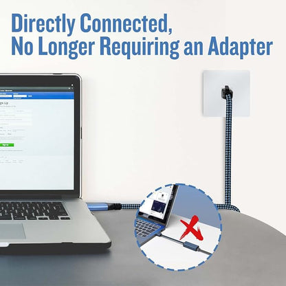 USB C to Ethernet Cable, 20Ft Type C to RJ45 Cable, USB C to Gigabit Ethernet - Image 3