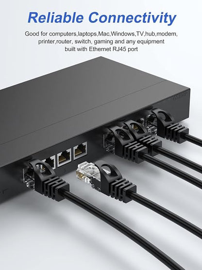 Cat6 Ethernet Cable 1FT 2-Pack, Short Patch Cable 1 Foot Cord 10Gbps - Image 8